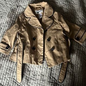 Janie & Jack double breasted rain coat.